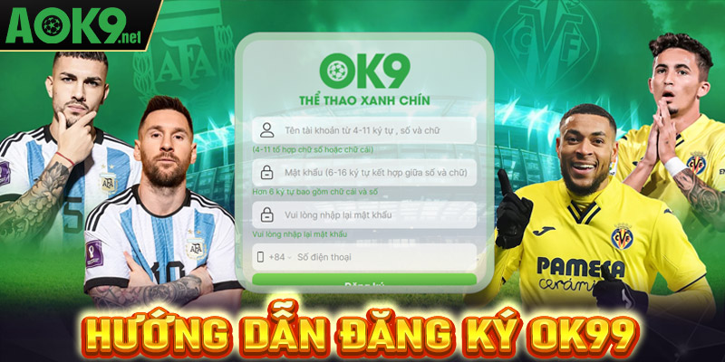 Hướng dẫn tạo account tại OK9